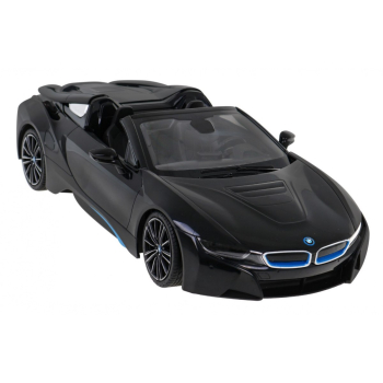 BMW i8 Roadster czarny RASTAR model 1:12 Zdalnie sterowane auto + pilot 2,4 GHz